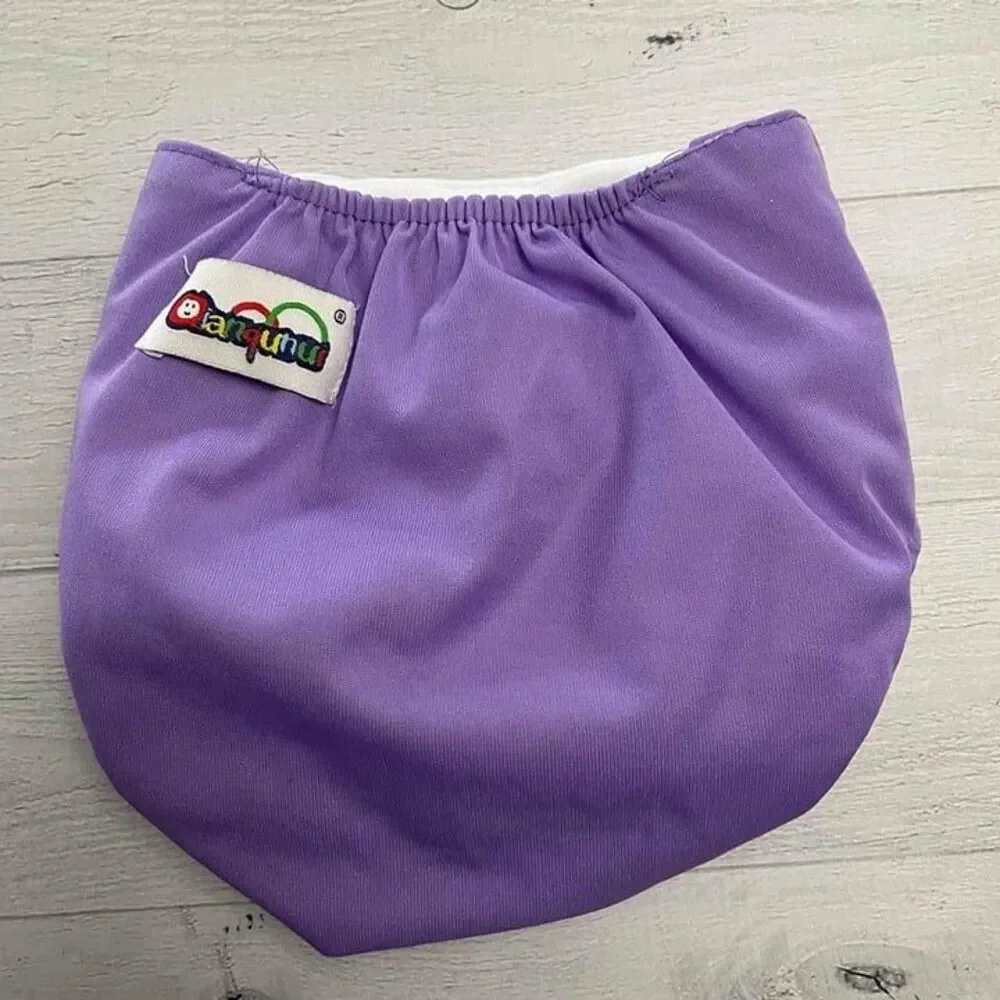 purple cloth‎ diaper cover
